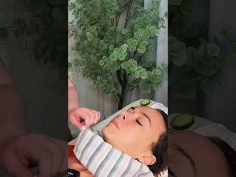 ASMR Facial 💚 #asmr #asmrfacial #asmrskincare #asmrpersonalcare