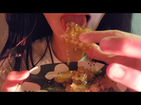 (망함, 짭짭주의)ASMR 벌꿀집 이팅사운드 / Honeycomb Eating Sounds / 입소리 / Mouth Sounds
