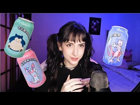 ASMR⚡ Experimentando Bebidas Pokémon🍹PIORES coisas que já bebi na vida