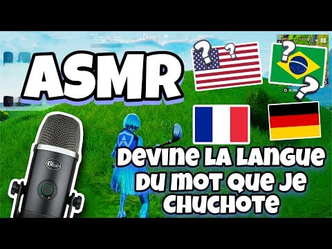 ASMR Français • DEVINE LA LANGUE DU MOT QUE JE CHUCHOTE 😴
