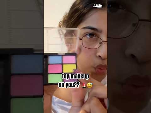 cute makeup 💄 w toy makeup ;p #asmr #shorts