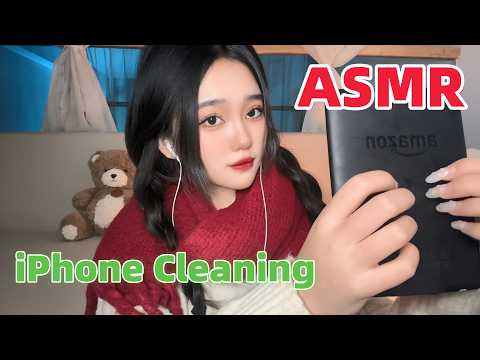 ASMR助眠 ｜平板清洁 & iPhone手机清洁｜刷子摩擦音/清洁音效/敲击音效｜沉浸式声控助眠触发音｜剧情模拟