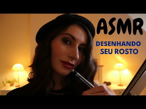 ASMR ATENÇÃO PESSOAL -  DESENHANDO SEU ROSTO (SUSSURROS) | SOLANGE PRATA