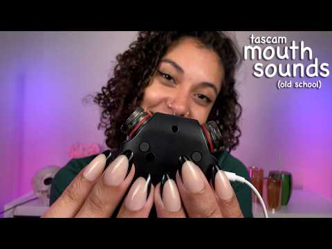 *WET MOUTH SOUNDS* Cozy, Close ASMR on Tascam (old school tingles)