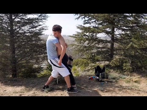 amazing body massage and asmr massage in nature