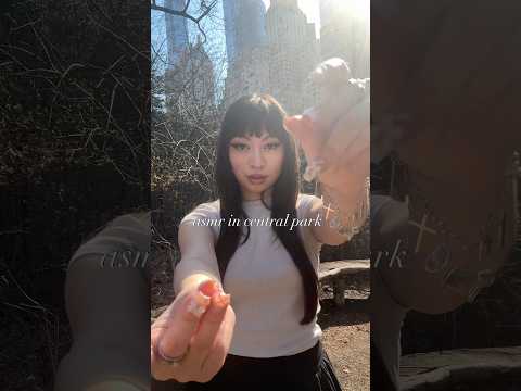 new york asmr #sleep #relax #handmovements #whisper #tingles #centralpark