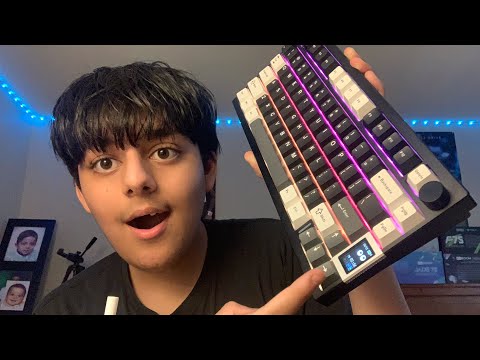 ASMR My New Coolest Keyboard (With A Screen?!)