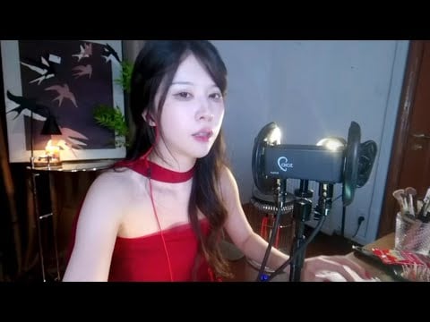 ASMR Slow-motion close-up whispers and hand movements to help you fall asleep | 手的声音 嘴的声音及手势引导