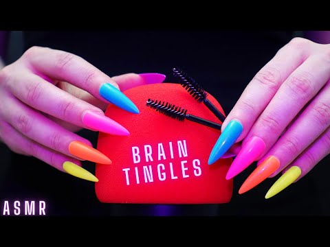 Asmr Deep Mic Scratching , Brushing & Stroking | Asmr No Talking for Sleep with Long Nails - 4K