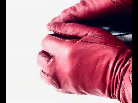 LEATHER GLOVES ❤️  RUBBING MY HIGH HEEL BOOT  [[ASMR]]
