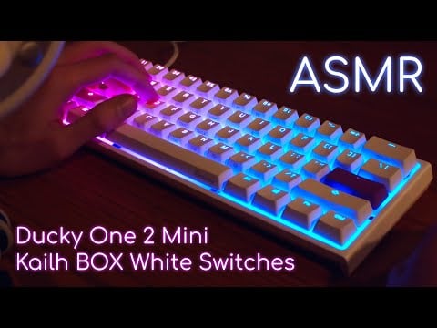 [ASMR] Binaural Unboxing & Typing: Ducky One 2 Mini Mechanical Keyboard (Kailh BOX White Switches)