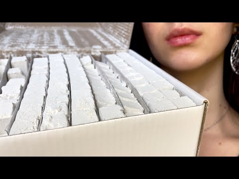 Антошка | Прессованный мел сухой и влажный | Antoshka chalk sticks | ASMR