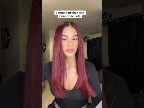 Probando rizador de pelo 💗
