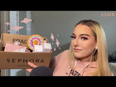 ASMR | sephora haul (restock of my fav products!)