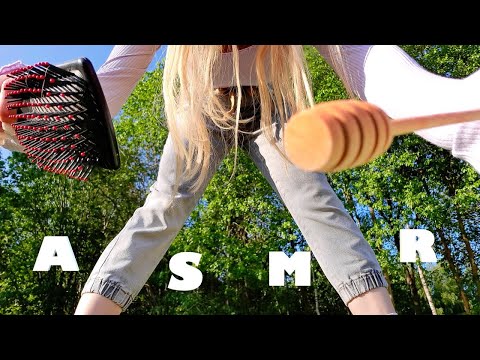 ASMR Outdoor 🏕 FAST & AGGRESSIVE LOFI TRIGGERS (Unpredictable)