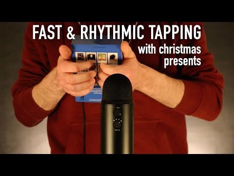 ASMR Fast & Rhythmic Tapping with Christmas Presents | No Talking