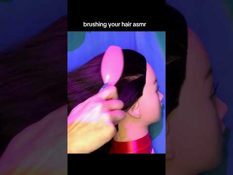 brushing your hair asmr - full hair brushing video on my channel!