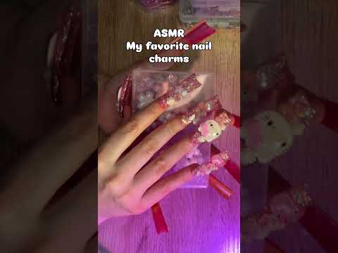ASMR nail charms #asmr #asmrsounds