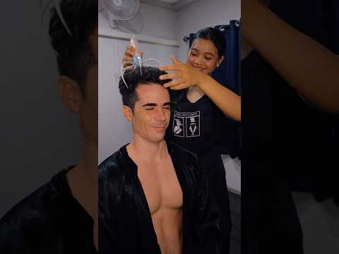 ASMR: $27 Full Service Barbershop Massage in Thailand | so good #shorts