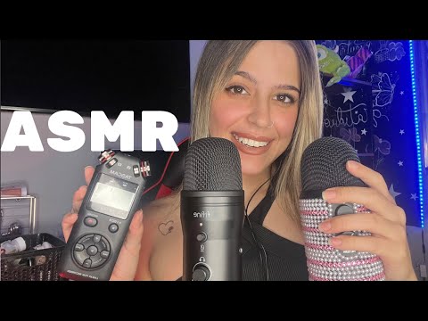 ASMR COM 3 MICROFONES DIFERENTES (escolha seu favorito)