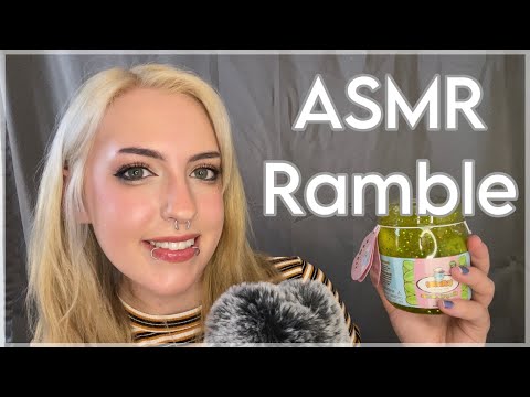 ASMR Chatty Whisper Ramble ~ up close, ear to ear, wood wick candle