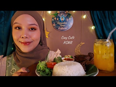 ASMR Ramadan Cafè 🌙 Cooking & Serving Indonesian Iftar | Personal Attention