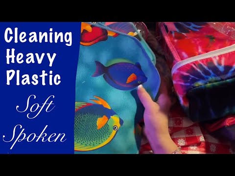 ASMR Cleaning Heavy Plastic (Soft Spoken) Thrift Shop Haul/No talking version tomorrow.