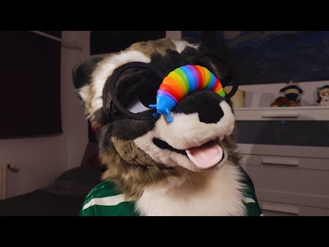 [Furry ASMR] Fidget Toys & Random Triggers 🎵 | Fursuit Tingles | Whispering, Brushing, Squishing...