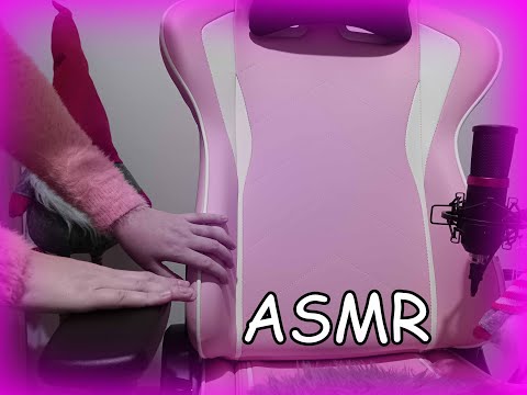 ASMR Pink Gaming Chair  | Scratching & Tapping |