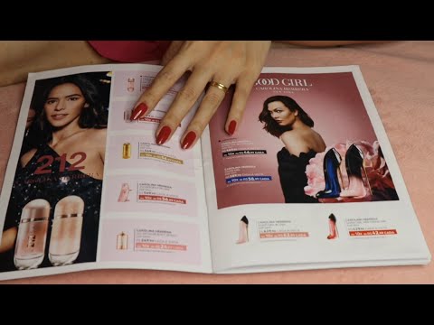 ASMR Folheando uma "revista"