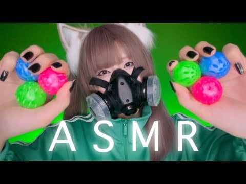 ASMR 深い睡眠へ誘うスティッキーボールの音（No talking）