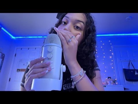 ASMR Inaudible Whispering With Clicky Whispers and Mouth Sounds 🌊