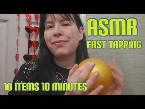 ASMR Fast Tapping 10 items 10 minutes #asmr