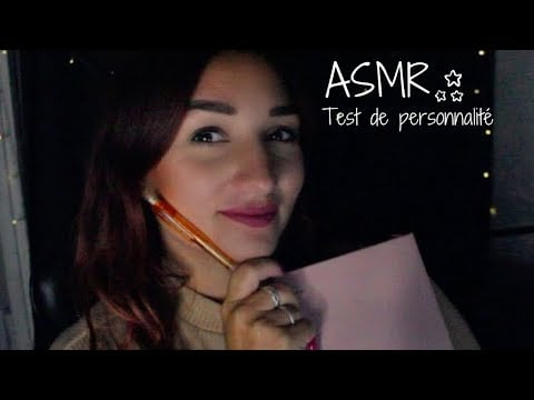 ASMR FRANCAIS : ROLEPLAY - TEST DE PERSONNALITE