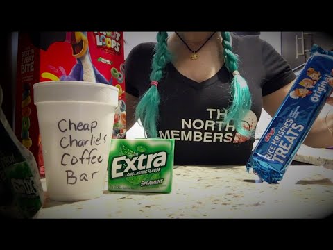 ASMR Rude Gum Chewing Coffee Bar Role Play