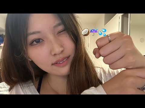 ASMR 15 Minutes of COCONUT RAIN 🥥☔️ You WILL get Tingles!! 🩷