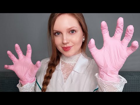 ASMR Fast Face Massage in Gloves. No Talking