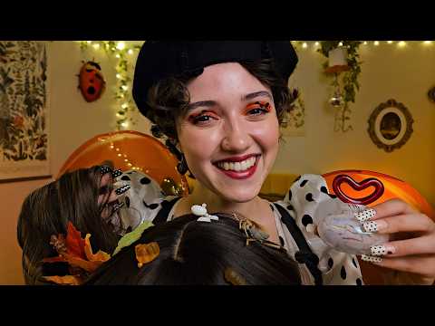 ASMR Ladybird Beetle Eats Bugs Out of Your Hair🐞 (plucking, searching, bug trigger, head tingles)