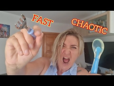 🎥 ASMR Video Title: "FAST AGGRESSIVE EATING YOUR NEGATIVE ENERGY 🍗🔥 +Some Head Massage  #asmr