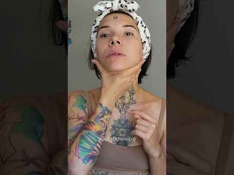 oil face massage ASMR