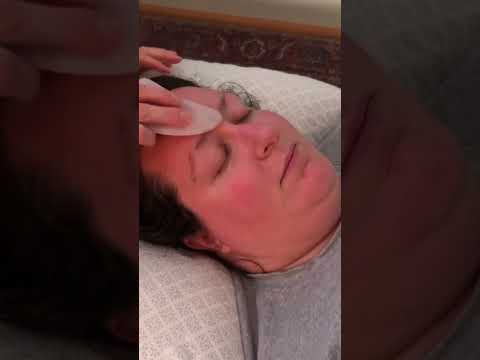 ASMR Gua Sha Facial Massage Pressure Points #relaxing #facial #asmr #tingles #guasha