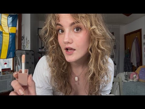 college girl does ur makeup & gives you confidence (ASMR positive affirmations + personal attention)