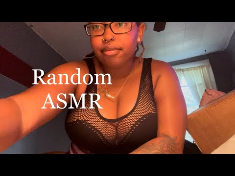 ASMR| come open my packages with me 💕… Spit painting, shirts scratching :)