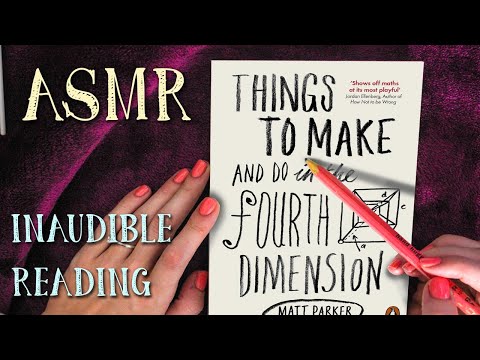 ASMR - INAUDIBLE whisper READING / MOUTH SOUNDS