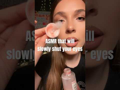 Did this ASMR make your eyes sleepy? 😴✨#asmr #sleepaid #tinglyasmr #british #american
