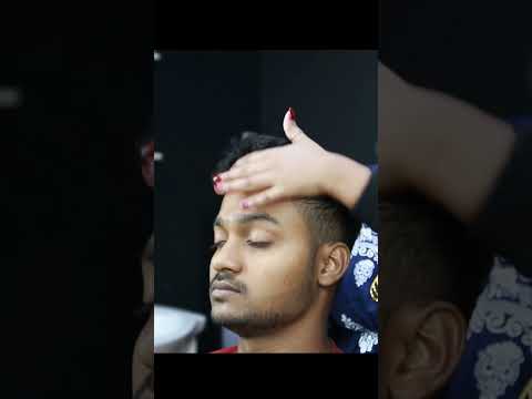 Pin Pen ASMR Ear Massage She Doing | Barber Girl Chaitali Head Massage ASMR #shorts #pinpenmassage