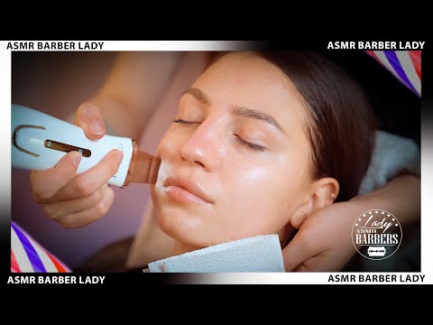 💈 ASMR Face Massage by Barber Lady Angelica