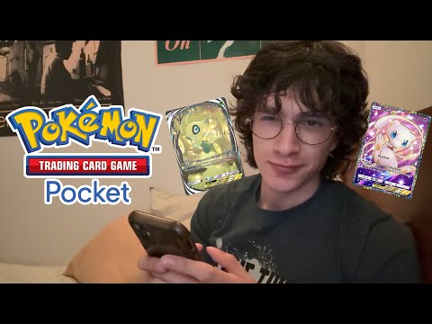 ASMR Pokemon TCGP Card opening | Mythical Island💤
