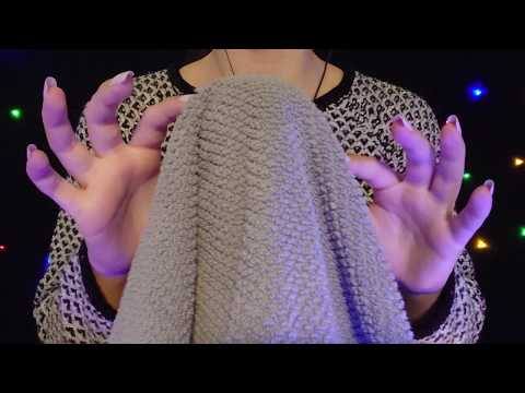 ASMR - Towel Sounds (Scratching & Microphone Rubbing) [No Talking]