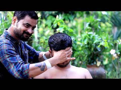 Soft tissue ASMR massage technique with wooden gua sha tool in The natural environment | ASMR relax